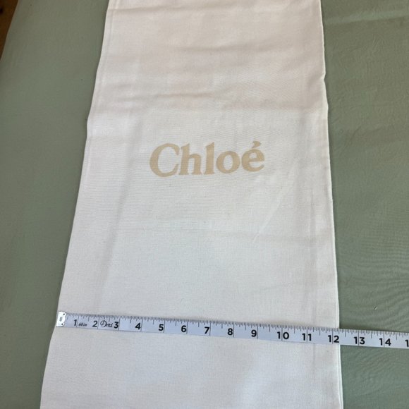 🌼 Chloé White Dust Bag Set - Large (24in x 12in) & Small (12in x 10in) 🌼 - Picture 5 of 7